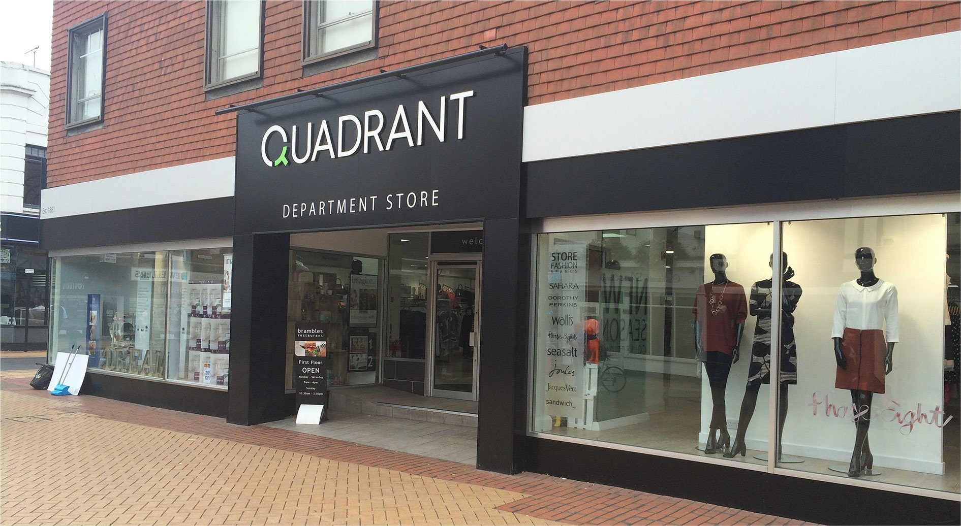 Quadrant Department Store Signage - Sign Printing and Installation by Envirosigns Ltd