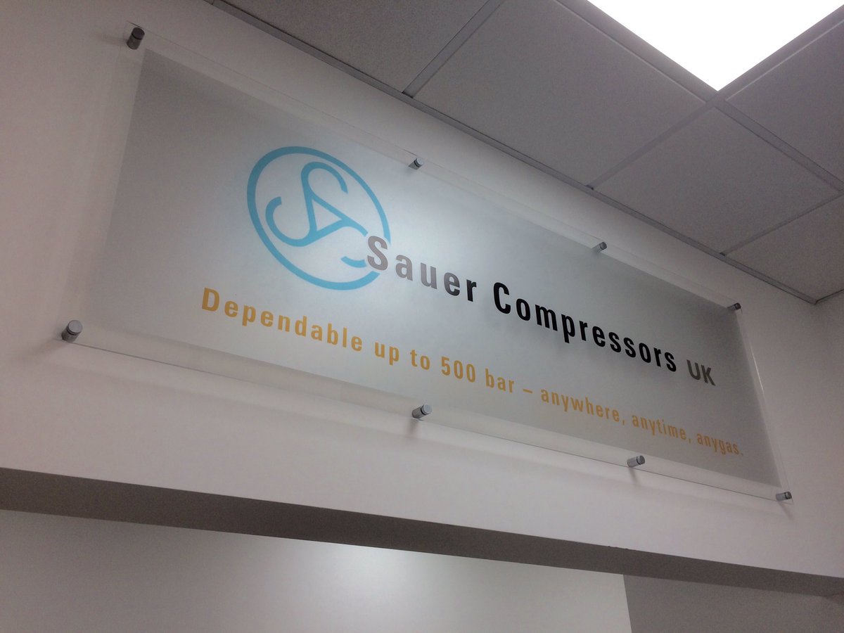 Sauer Compressors UK Internal Signage